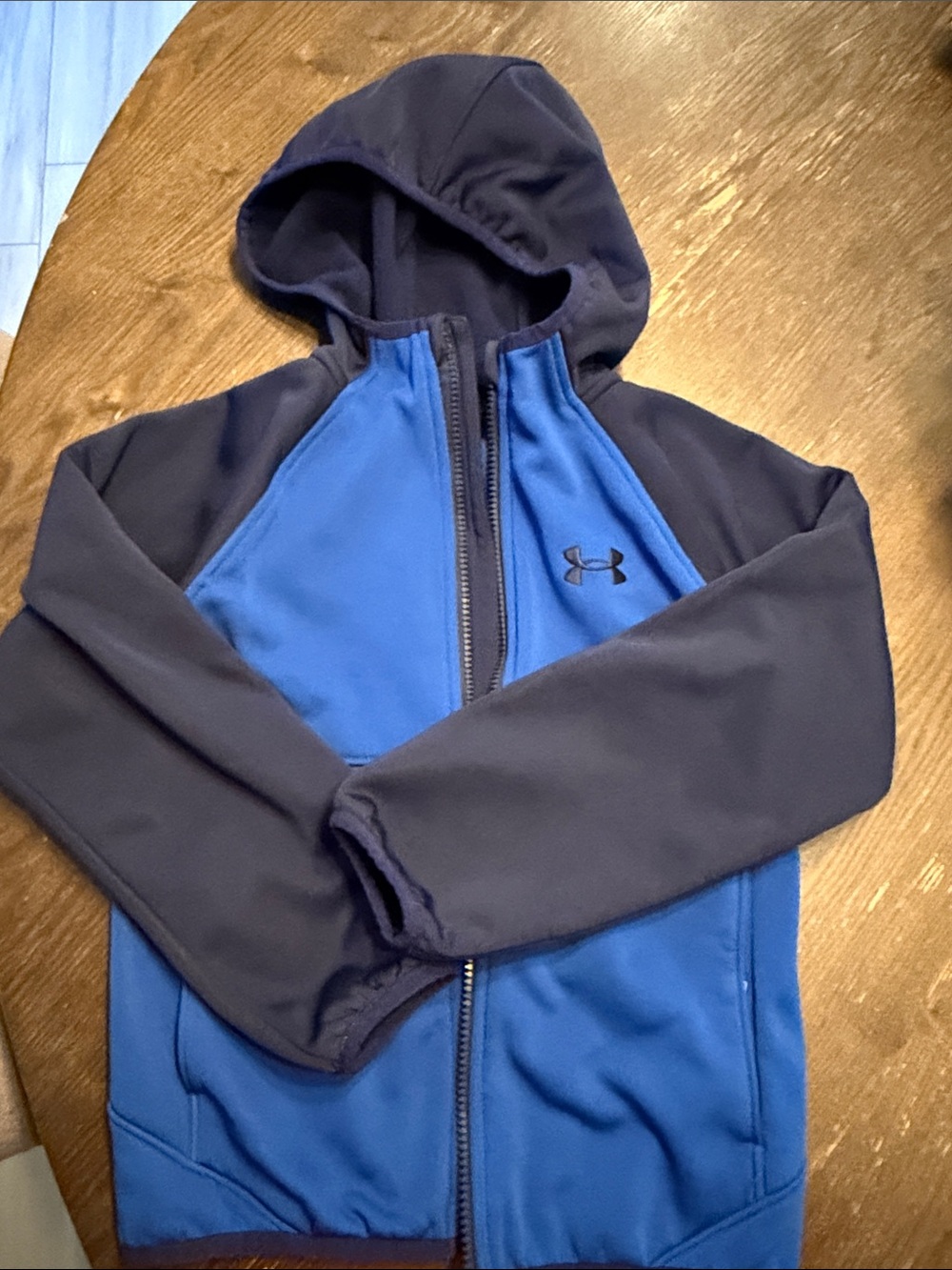 Under Armour Royal Blue and Navy Hooded Zip Jacket